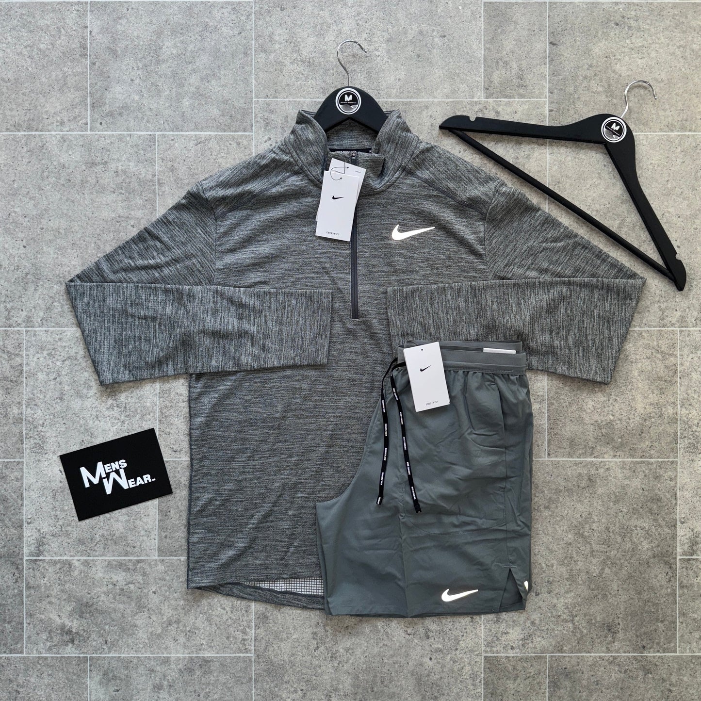 Nike Pacer 1/4 zip x flex set - Grey